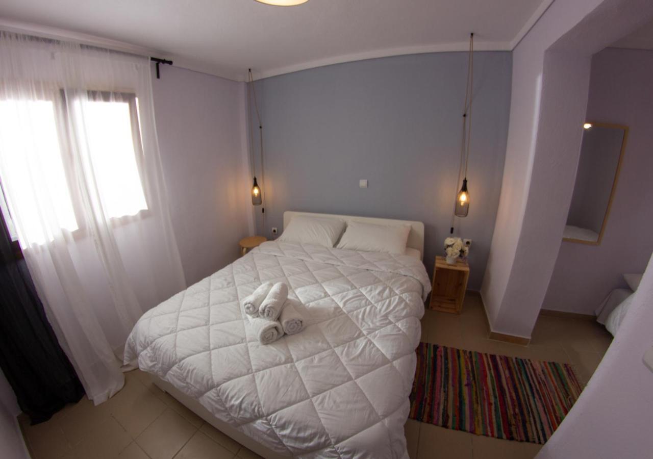Beachfront Stylish Maisonette In לריסוס מראה חיצוני תמונה